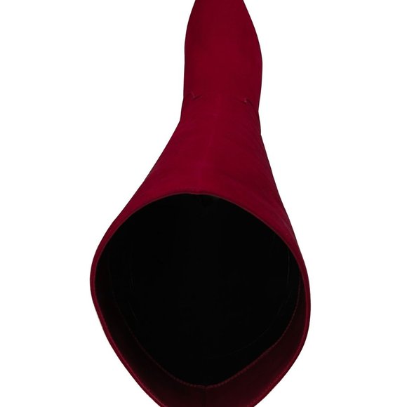 Via Spiga V-Garance Cerise Red Suede Women's Boots - Picture 8 of 11